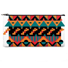 Tribal Pattern Seamless Border Pencil Case