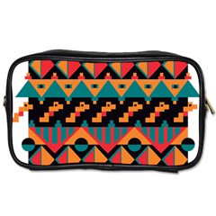 Tribal Pattern Seamless Border Toiletries Bag (one Side)