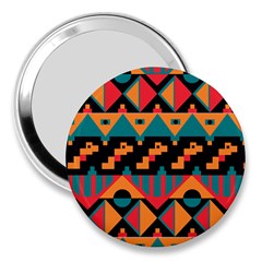 Tribal Pattern Seamless Border 3  Handbag Mirrors by Jancukart