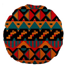 Tribal Pattern Seamless Border Large 18  Premium Round Cushions