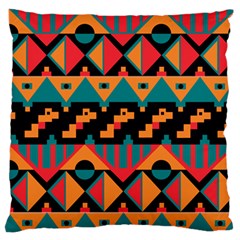 Tribal Pattern Seamless Border Standard Flano Cushion Case (two Sides)