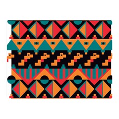 Tribal Pattern Seamless Border Double Sided Flano Blanket (mini) 