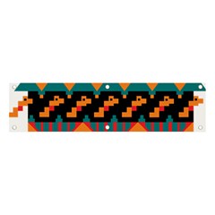 Tribal Pattern Seamless Border Banner And Sign 4  X 1 