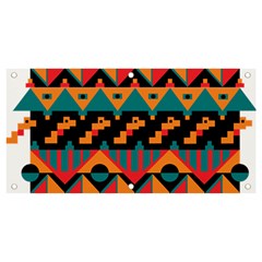 Tribal Pattern Seamless Border Banner And Sign 4  X 2 