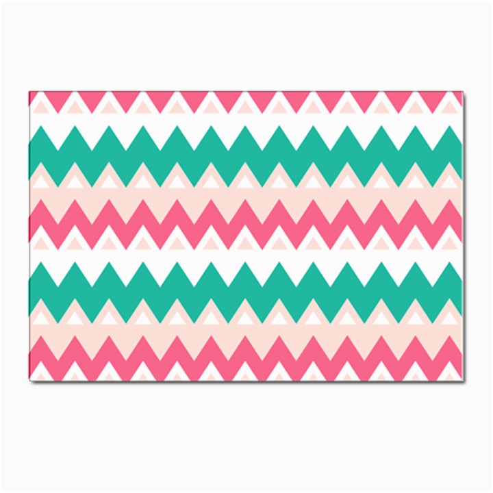 Zigzag Pattern Postcards 5  x 7  (Pkg of 10)