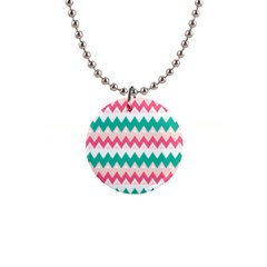 Zigzag Pattern 1  Button Necklace