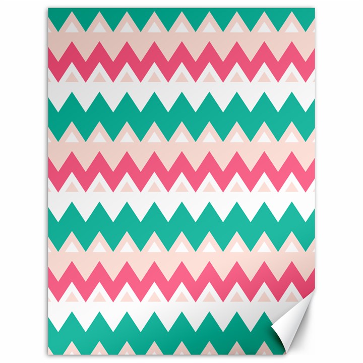 Zigzag Pattern Canvas 12  x 16 