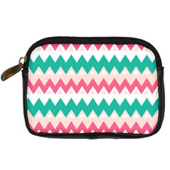 Zigzag Pattern Digital Camera Leather Case