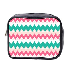 Zigzag Pattern Mini Toiletries Bag (two Sides)