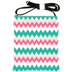 Zigzag Pattern Shoulder Sling Bag Front