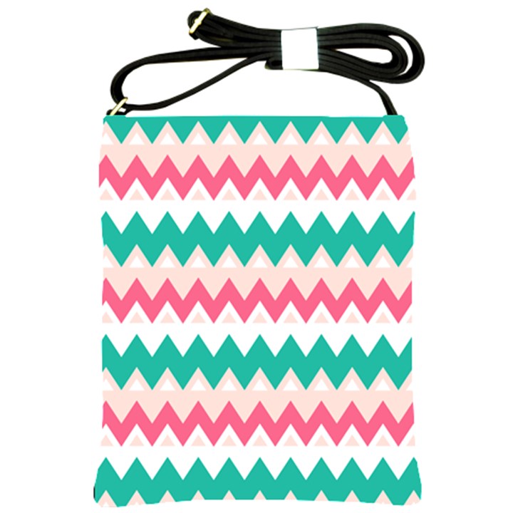 Zigzag Pattern Shoulder Sling Bag