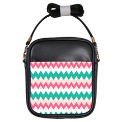 Zigzag Pattern Girls Sling Bag