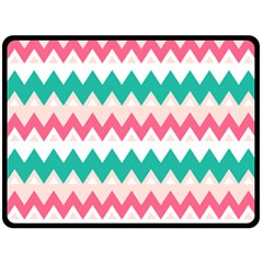 Zigzag Pattern Fleece Blanket (large)  by Jancukart