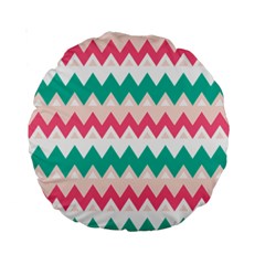 Zigzag Pattern Standard 15  Premium Round Cushions