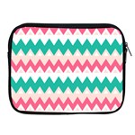 Zigzag Pattern Apple iPad 2/3/4 Zipper Cases Front