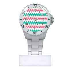 Zigzag Pattern Plastic Nurses Watch