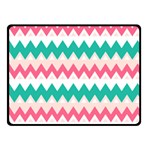 Zigzag Pattern Double Sided Fleece Blanket (Small)  45 x34  Blanket Back