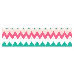 Zigzag Pattern Oblong Satin Scarf (16  X 60 )