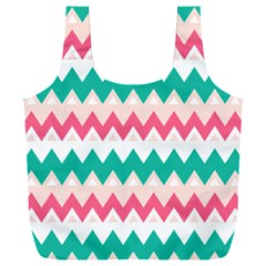 Zigzag Pattern Full Print Recycle Bag (xxl)