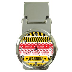 Yellow Black Warning Line Money Clip Watches