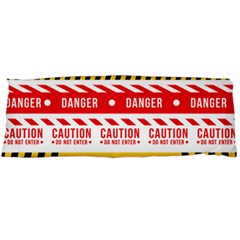 Yellow Black Warning Line Body Pillow Case (dakimakura)