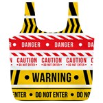 Yellow Black Warning Line Full Print Recycle Bag (XL) Front