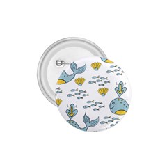 Cartoon Whale Seamless Background Pattern 1 75  Buttons