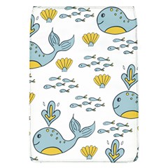 Cartoon Whale Seamless Background Pattern Removable Flap Cover (l) by Jancukart