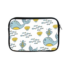 Cartoon Whale Seamless Background Pattern Apple Ipad Mini Zipper Cases by Jancukart