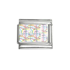 Tube Map Seamless Pattern Italian Charm (9mm)