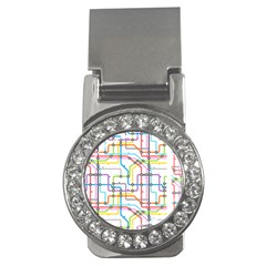 Tube Map Seamless Pattern Money Clips (cz) 