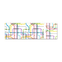 Tube Map Seamless Pattern Sticker (bumper)