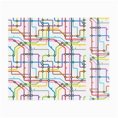 Tube Map Seamless Pattern Small Glasses Cloth