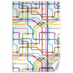 Tube Map Seamless Pattern Canvas 20  X 30  by Jancukart