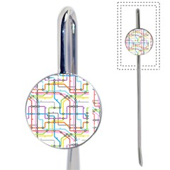 Tube Map Seamless Pattern Book Mark