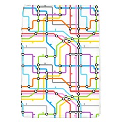 Tube Map Seamless Pattern Removable Flap Cover (l) by Jancukart