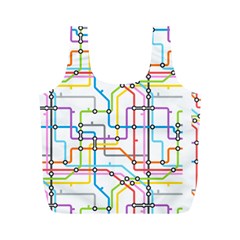 Tube Map Seamless Pattern Full Print Recycle Bag (m) by Jancukart