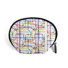 Tube Map Seamless Pattern Accessory Pouch (small)