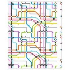 Tube Map Seamless Pattern Drawstring Bag (small)