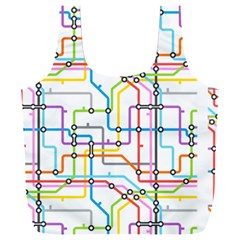 Tube Map Seamless Pattern Full Print Recycle Bag (xxxl)