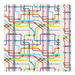 Tube Map Seamless Pattern Banner And Sign 4  X 4 