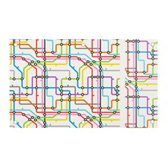 Tube Map Seamless Pattern Banner And Sign 5  X 3 