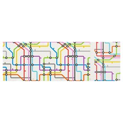 Tube Map Seamless Pattern Banner And Sign 12  X 4  by Jancukart