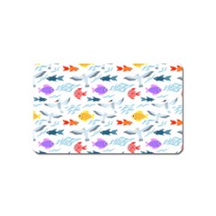 Animal Fish Bird Animals Ocean Pattern Magnet (name Card) by Jancukart