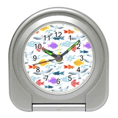 Animal Fish Bird Animals Ocean Pattern Travel Alarm Clock