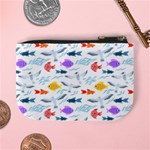 Animal Fish Bird Animals Ocean Pattern Mini Coin Purse Back