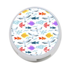 Animal Fish Bird Animals Ocean Pattern 4-port Usb Hub (two Sides)