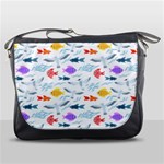 Animal Fish Bird Animals Ocean Pattern Messenger Bag Front