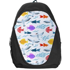 Animal Fish Bird Animals Ocean Pattern Backpack Bag