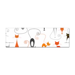 Cartoon Cat Seamless Pattern Graphic Sticker Bumper (100 Pack) by Jancukart